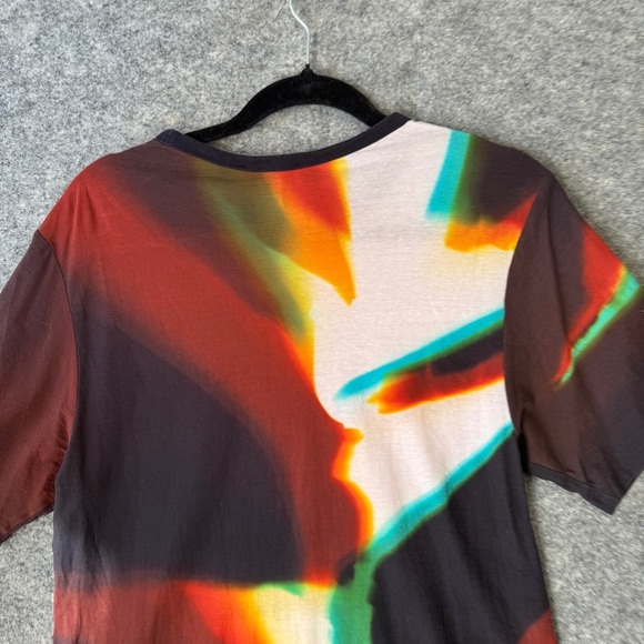 COS Lea Colombo Abstract Print T-Shirt XS Multicolor Short Sleeve Top - Picture 13 of 13